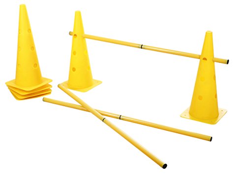 Kerbl Pet 81994 Agility Pylonen-Hürden Set, 3 Hürden, gelb von Kerbl Pet