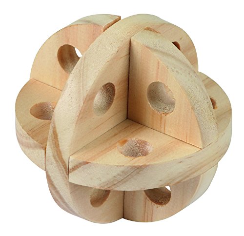 Kerbl 82864 Spielball und Snackball für Nager Natur, Diameter 7 cm von Kerbl Pet