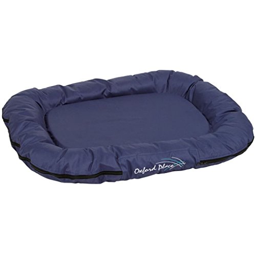 Kerbl Liegekissen Oxford Place (Farbe blau, L x B x H 100 x 70 x 15 cm, waschbar, zeitloses Design) 84990 von Kerbl Pet