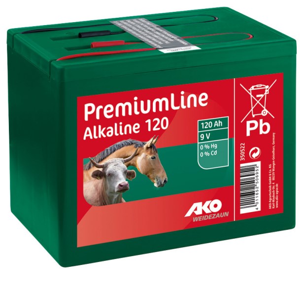 Kerbl Ako Weidezaunbatterie Alkaline 9 Volt 120 Ah von Kerbl