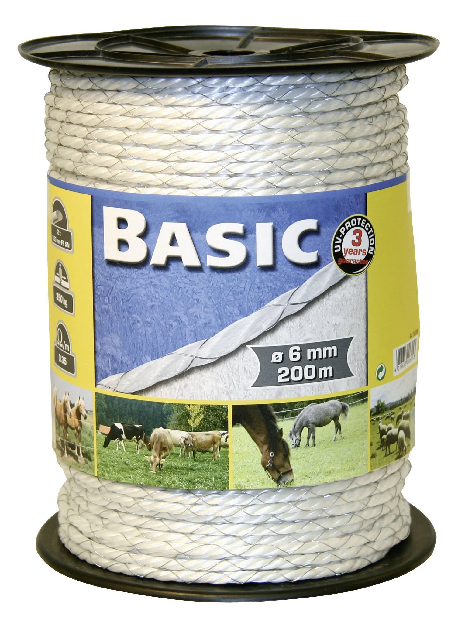 Kerbl Basic Classe E-Seil 6mm 200m, weiß Kerbl Basic Classe E-Seil 6mm 200m, weiß von Kerbl