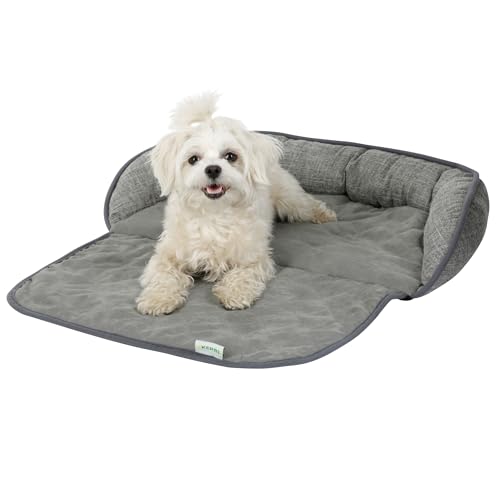 Kerbl Couchkissen Emalia (Farbe Grau, L x B x H 60 x 40 x 12 cm, für Hunde und Katzen, mit erhöhter Umrandung) 80374 von Kerbl Pet