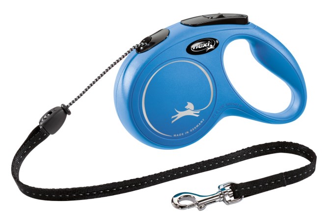 Kerbl Flexi Leine New Classic Seil S 5m Blau, Gr. S (bis 12kg) von Kerbl