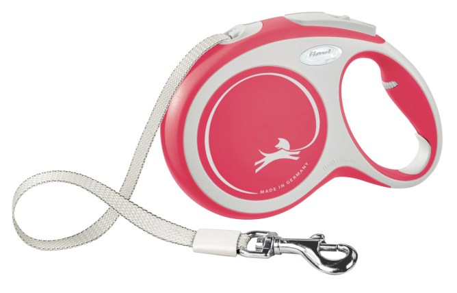 Kerbl Flexi Leine New Comfort M 5m Rot, Gr. M (max. 25kg) von Kerbl