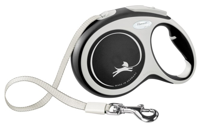 Kerbl Flexi Leine New Comfort M 5m Schwarz, Gr. M (max. 25kg) von Kerbl