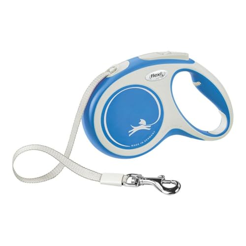 flexi® Comfort L Gurt 8 m blau, Roll-Leine für Hunde bis 50 kg von flexi