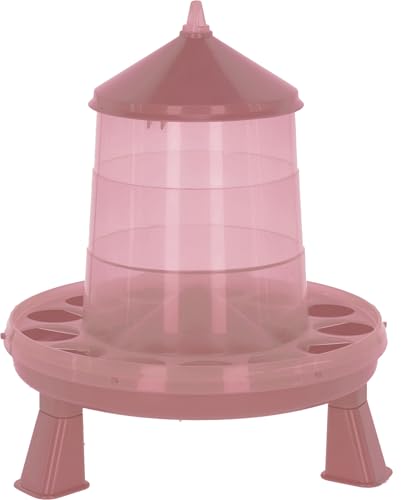 Kerbl Futterautomat Standfüßen – 2,4 L / 2 kg Rosé (Gewicht 0,305 kg, Kunststoff) 73173 von Kerbl