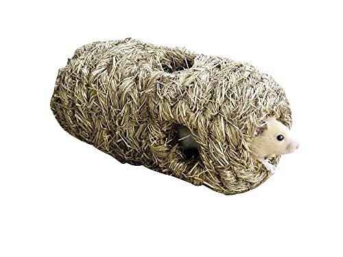 Kerbl Grasröhre mit 6 Löcher Zubehör für Käfig Hamster Unterschlupf Nest aus Heu von Kerbl