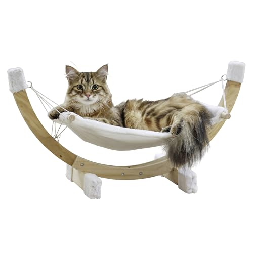 Kerbl Hängematte SIESTA, weiß mit Holzgestell,73 x 36 x 34 cm von Kerbl Pet