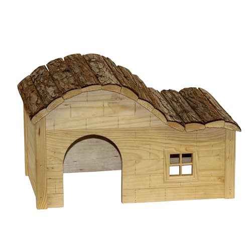 Kerbl Nagetierhaus mit gebogenem Dach Natur 30x20x20 cm von Kerbl Pet