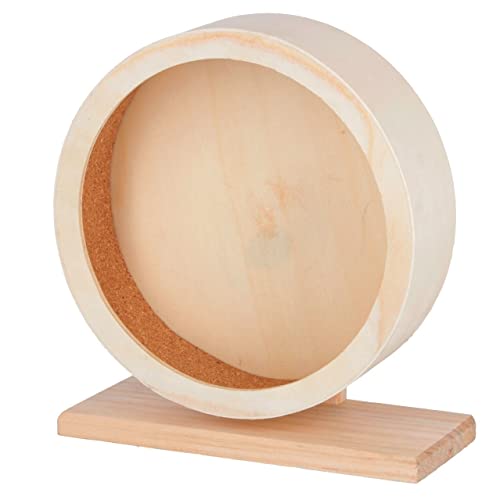 Kerbl Hamsterlaufrad (Material Holz, Durchmesser 29 cm, Lauffläche aus Kork, geschlossene Lauffläche für sicheren Halt) 81788 von Kerbl Pet
