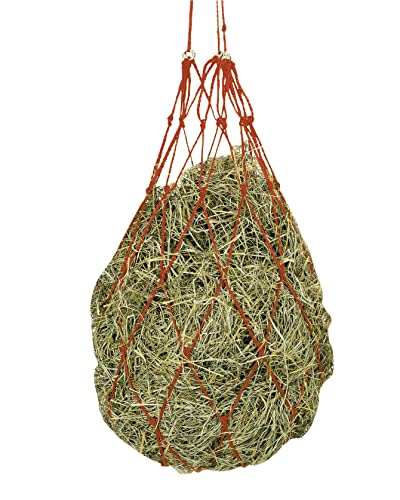 Kerbl Heunetz Heuraufe Beschäftigungsnetz Heusack Futternetz, Maschen 10 x 10 cm, Rot von Kerbl