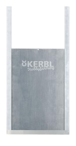 Kerbl Schiebetür inklusive Führungsschienen, Größe S, B x H 22 x 33 cm, einfache Montage, Türe für Hühnerstall, 70560 von Kerbl Hobbyfarming