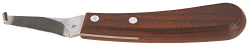 Kerbl Huf- und Klauenmesser ProfiCurv (Klinge LxB 67x13 mm, einschneidig rechts, gekröpfte Spezialstahl-Klinge, ergonomischer Buchenholzgriff, extrem scharf & wendig, Huf- und Klauenpflege) 16823 von Kerbl