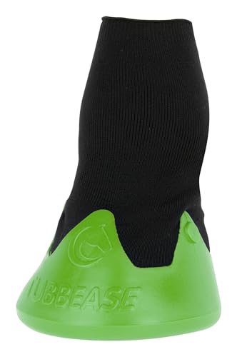 Kerbl Hufschuh Tubbease (Farbe grün, Größe S/M, Ø 13 cm, atmungsaktiver Behandlungsschuh bei Sohlengeschwür & Hufverletzungen für Pferde, Klettverschluss, gummibeschichtet, Hufschutz Pferd) 3226303 von Kerbl