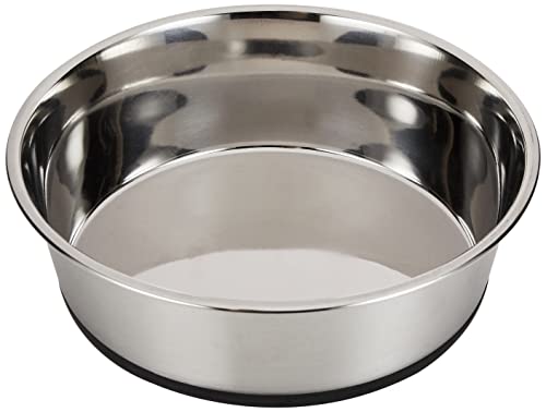 Kerbl Hundenapf Edelstahl, Hundefressnapf Wassernapf, rutschfest, 2800 ml von Kerbl