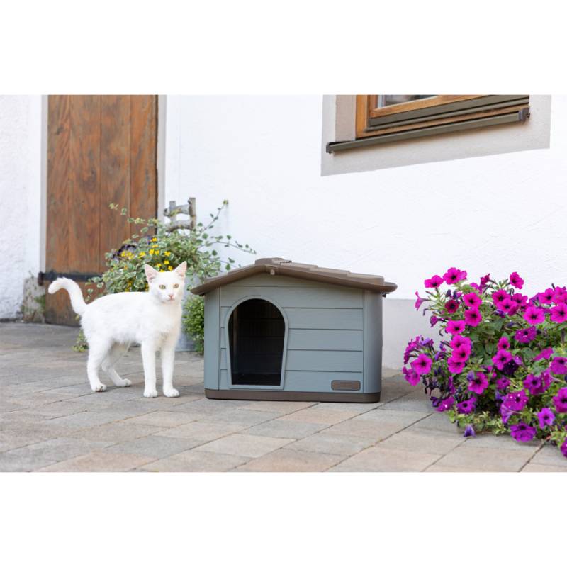 Kerbl Katzenhaus Paola Eco - grau / braun von Kerbl
