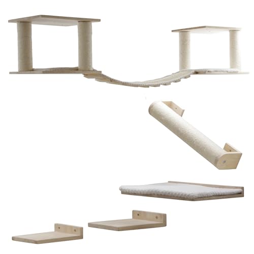 Kerbl Pet Katzenspielplatz Top XL, Trittbretter Liegebrett Hängebrücke Liegefläche, 15x22 cm EU von Kerbl