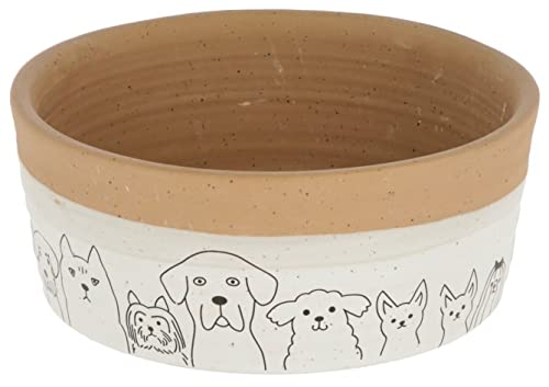 Kerbl Keramiknapf Hungry mit Motiv, Hundenapf Katzennapf Fressnapf 900 ml von Kerbl