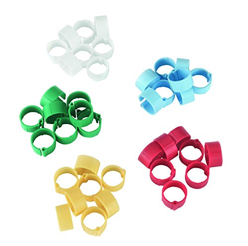 Kerbl Kunststoffclip 8 mm, farblich sortiert, 5 x 20 St im Blister von Kerbl Hobbyfarming