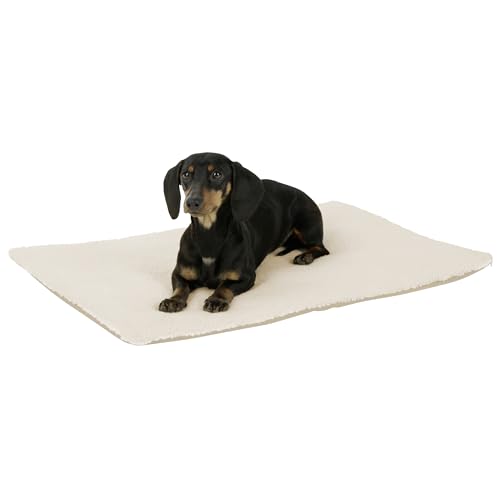 Kerbl Liegekissen Theo (Farbe Beige, L x B x H 120 x 75 x 3 cm, selbsterwärmend, mit Fleeceoberfläche, waschbar) 80377 von Kerbl Pet