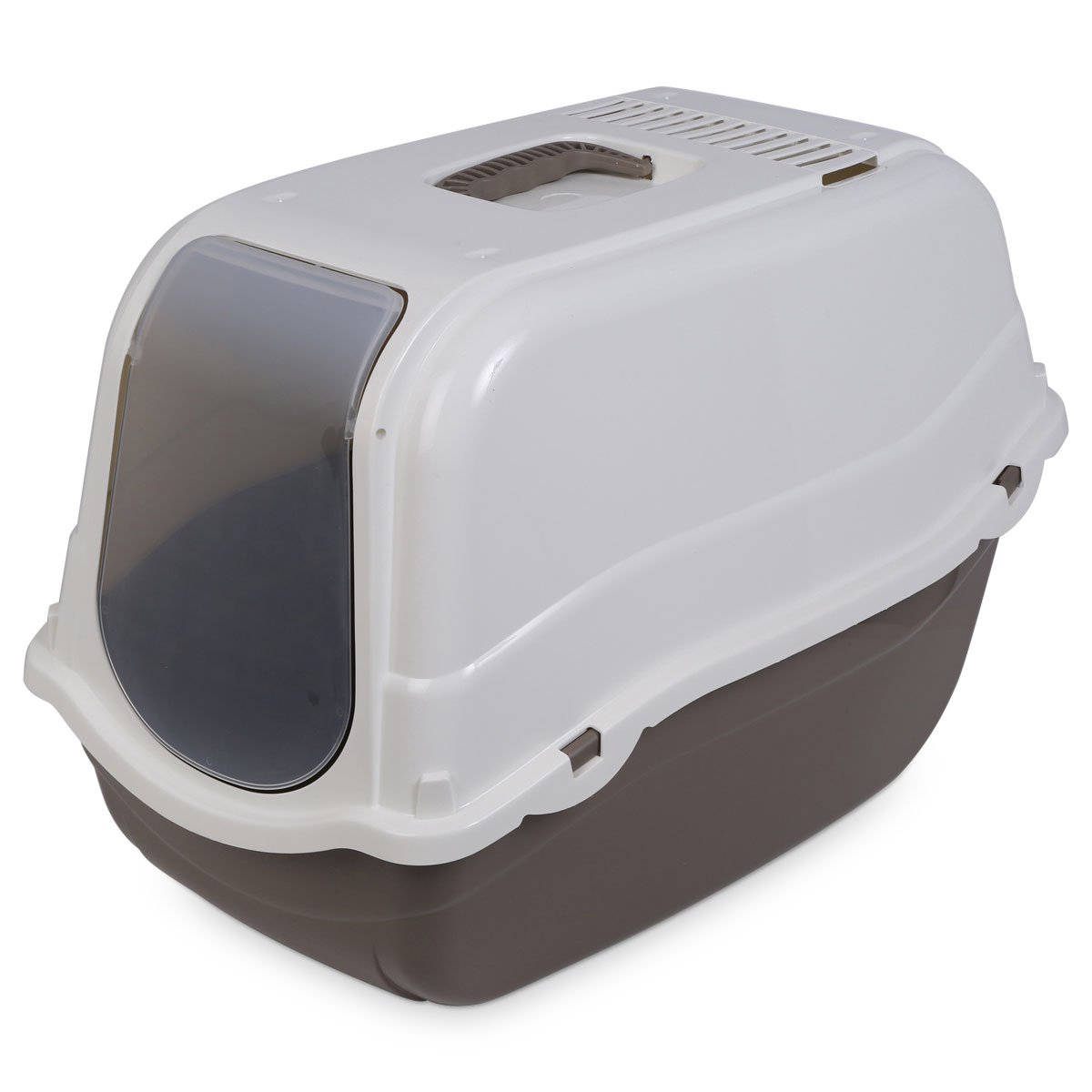 Kerbl Minka Katzentoilette mit Deckel taupe/creme Kerbl Minka Katzentoilette mit Deckel taupe/creme von Kerbl