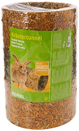 Kerbl Native Snacks Kräutertunnel L gefüllt, 30 x 21 cm, 1er Pack (1 x 0.55 kg) von Kerbl