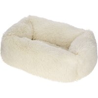 Kerbl Pet Kuschelbett Fluffy, Creme, Eckig, 60x40cm von Kerbl