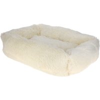 Kerbl Pet Kuschelbett Fluffy, Creme, Eckig, 80x60cm von Kerbl