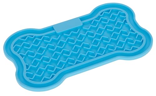 Kerbl Pet Schleckmatte, Beschäftigung für Hunde und Katzen, Fördert Stressabbau, rutschfest Dank Saugnäpfen, Aus Silikon, Blau, 22x13 cm Kerbl Pet Schleckmatte, Beschäftigung für Hunde und Katzen, Fördert Stressabbau, rutschfest Dank Saugnäpfen, Aus Silikon, Blau, 22x13 cm von Kerbl