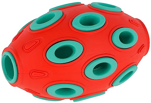 Kerbl Rugby ToyFastic, befüllbar, rot/türkis, 12 x 7,5 cm von Kerbl