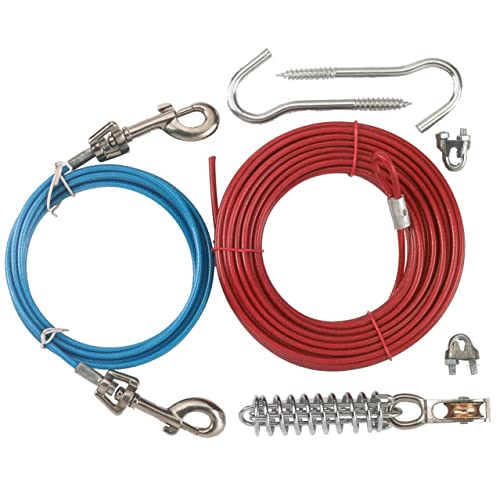 Kerbl Pet Set Gartenleine, Laufleine 15m + Führleine 3m + Zugentlastung, 2 Stück (1er Pack) Kerbl Pet Set Gartenleine, Laufleine 15m + Führleine 3m + Zugentlastung, 2 Stück (1er Pack) von Kerbl Pet