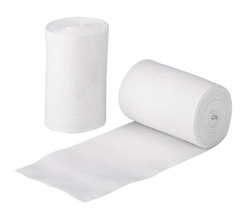 Kerbl TECHNOBASE Kurzzugbinden Stretchino, 8cm x 5m, 10 St. im Klinikpack, weiß von Kerbl