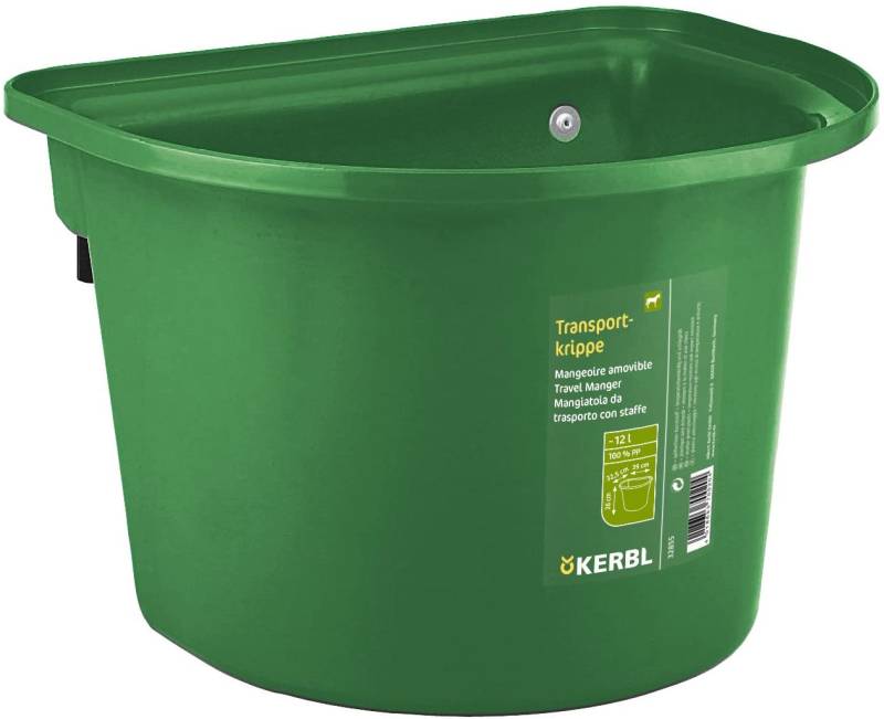Kerbl Transportkrippe dunkelgrün, 12 L von Kerbl