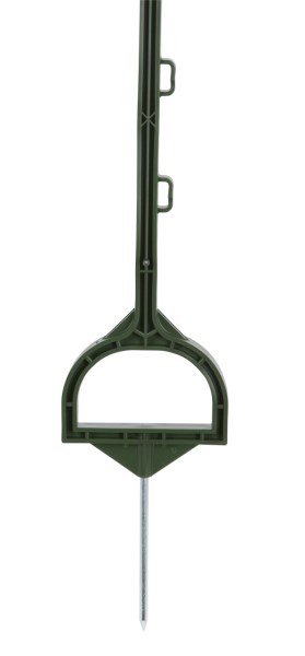 Kerbl Vollkunststoffpfahl mit Steigbügeltritt 158cm (5 im Bund) von Kerbl