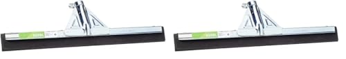 Kerbl Wasserschieber (ohne Stiel, Breite 45 cm, Ø Anstielung 23 mm, verzinkt, mit Spritzschutz, Gummi aus Naturkautschuk) 29281 (Packung mit 2) von Kerbl