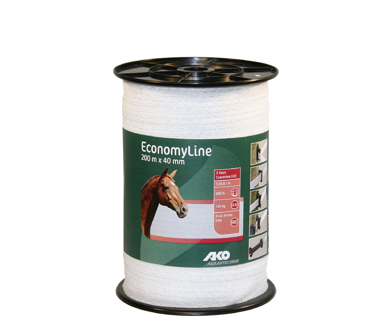 Kerbl Weidezaunband Economy Line 200m x 40mm, weiß Kerbl Weidezaunband Economy Line 200m x 40mm, weiß von Kerbl