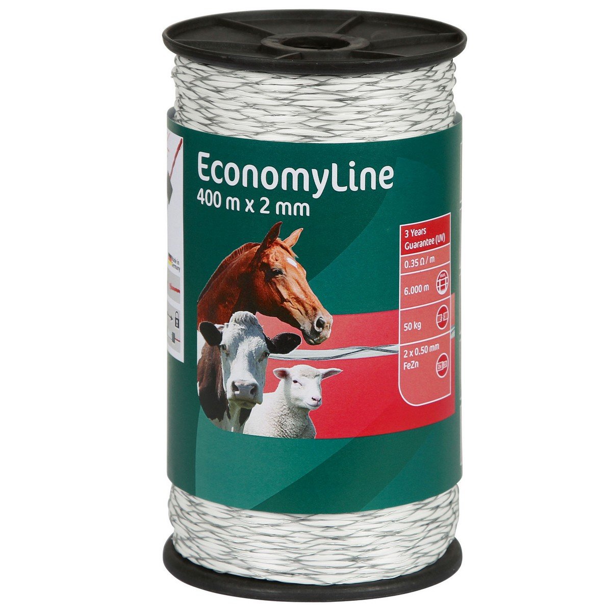 Kerbl Weidezaundraht Economy Line 400m x 2 mm, weiß Kerbl Weidezaundraht Economy Line 400m x 2 mm, weiß von Kerbl