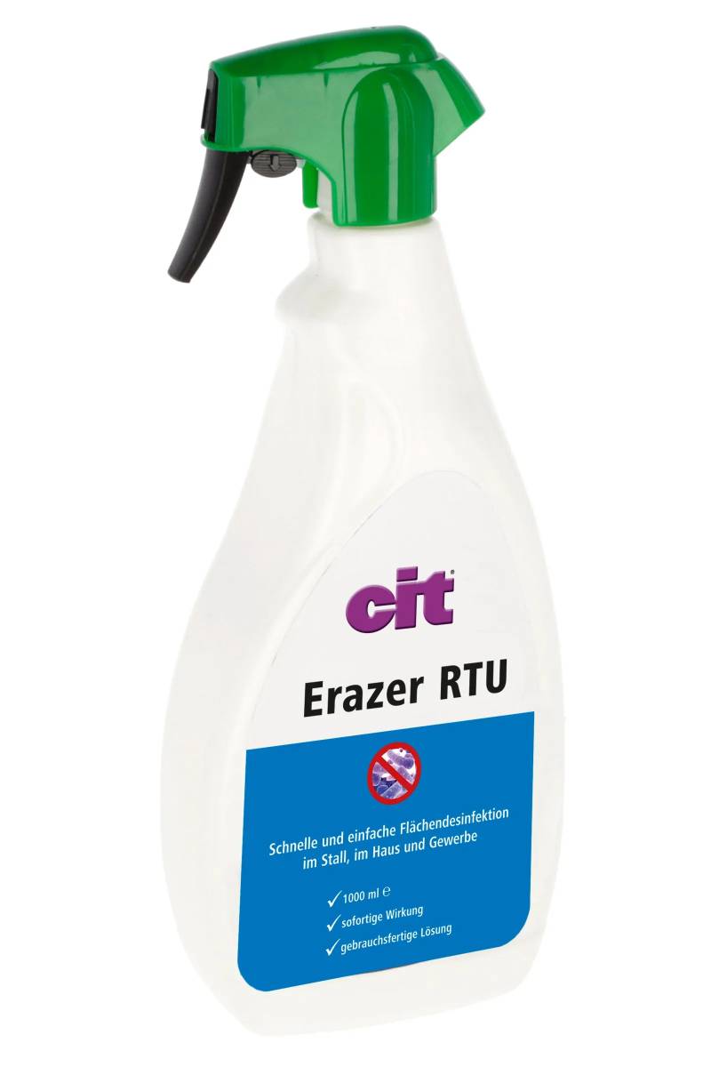Kerbl cit Flächendesinfektionsspray Erazer Rtu 1L Gebrauchsfertiges Desinfektionsmittel von Kerbl