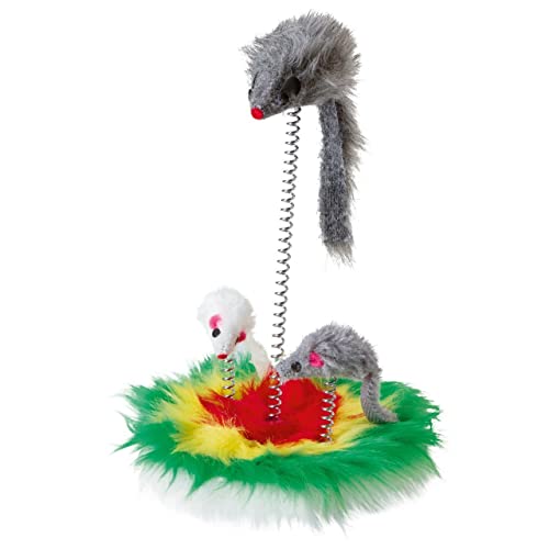 Kerbl Pet Pet Maxi-Pet 84247 Fellmaus auf Feder, 17 cm Durchmesser Kerbl Pet Pet Maxi-Pet 84247 Fellmaus auf Feder, 17 cm Durchmesser von Kerbl Pet