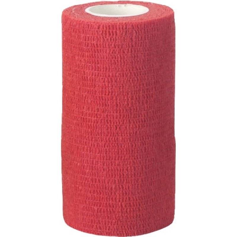 Selbsthaftende Bandagen EquiLastic - rot, Breite: 10cm von Kerbl