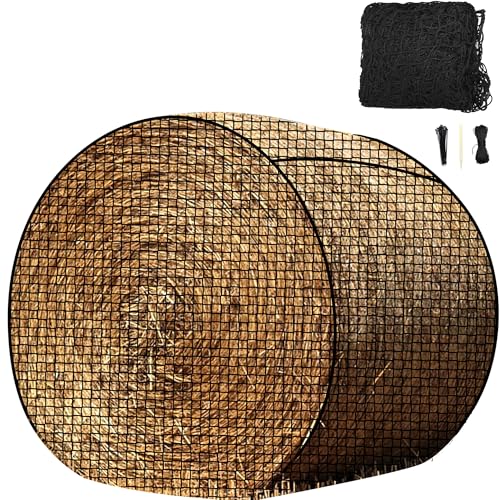 Großes Heunetz für Pferde, 1,5 x 1,5 m, robustes Heunetz mit knotenlosem Design für Nutztiere, 4,3 cm große Löcher, passend für Rundballen 1,5 x 1,5 m oder quadratische Ballen 3 x 3 x 8 - 1,2 x 1,2 x Großes Heunetz für Pferde, 1,5 x 1,5 m, robustes Heunetz mit knotenlosem Design für Nutztiere, 4,3 cm große Löcher, passend für Rundballen 1,5 x 1,5 m oder quadratische Ballen 3 x 3 x 8 - 1,2 x 1,2 x von Kerty