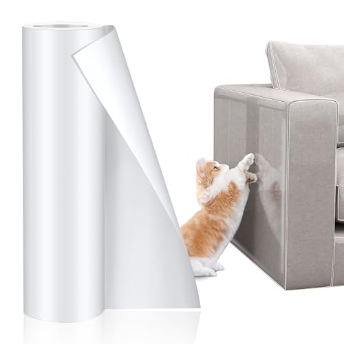Ketilrub kratzmatte,Kratzfolie Katzen Selbstklebend,Katzen kratzschutz,kratzschutz Wand Sofa Transparent,Anti Kratz Folie für Katzen(30x500CM) KratzmattenM von Ketilrub