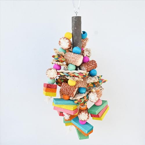 Kewmayer Vogelspielzeug, Papageien Spielzeug,Vogelkäfig Zubehör, Natürliches Maiskolben, Papageien Kauen Mehrfarbige Holzblöcke Reißen Spielzeug, Für Große, Mittelgroße Vögel, Aras Kewmayer Vogelspielzeug, Papageien Spielzeug,Vogelkäfig Zubehör, Natürliches Maiskolben, Papageien Kauen Mehrfarbige Holzblöcke Reißen Spielzeug, Für Große, Mittelgroße Vögel, Aras von Kewmayer