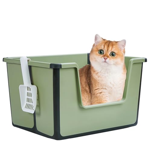 Kexkyo Katzentoilette Reise Katzentoilette mit niedrigem Einstieg Faltbare Katzentoilette mit hohen Seiten Grün Kexkyo Katzentoilette Reise Katzentoilette mit niedrigem Einstieg Faltbare Katzentoilette mit hohen Seiten Grün von Kexkyo