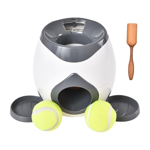 Kexpery Automatischer Ballwerfer für Hunde, Spielzeug, Leckerli-Spender, interaktiv, für kleine und mittelgroße Hunde Kexpery Automatischer Ballwerfer für Hunde, Spielzeug, Leckerli-Spender, interaktiv, für kleine und mittelgroße Hunde von Kexpery
