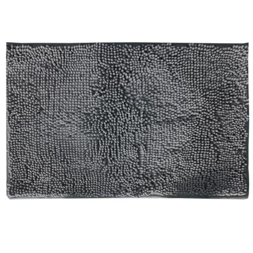Kexpery Eingangsmatte, saugfähig, aus Chenille, für Hunde und Haustiere, rutschfest, waschbar, 60 x 40 cm, für den Innen- und Außenbereich Kexpery Eingangsmatte, saugfähig, aus Chenille, für Hunde und Haustiere, rutschfest, waschbar, 60 x 40 cm, für den Innen- und Außenbereich von Kexpery
