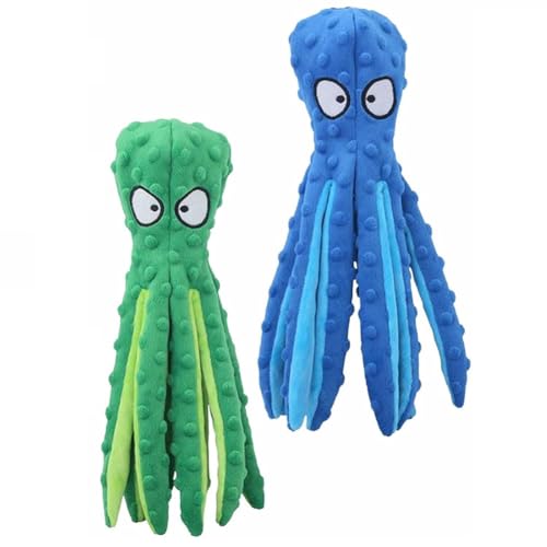 Kexpery Interaktives Spielzeug für Hunde, ohne Füllung, Kauspielzeug aus Plüsch, bissfest, Octopus Squeaky für Tiere Kexpery Interaktives Spielzeug für Hunde, ohne Füllung, Kauspielzeug aus Plüsch, bissfest, Octopus Squeaky für Tiere von Kexpery