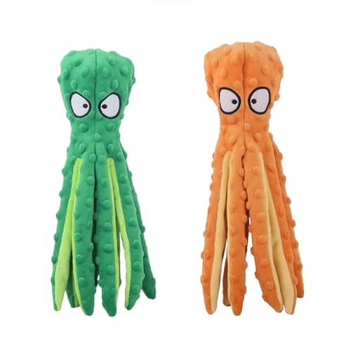 Kexpery Interaktives Spielzeug für Hunde, ohne Füllung, Kauspielzeug aus Plüsch, bissfest, Octopus Squeaky für Tiere Kexpery Interaktives Spielzeug für Hunde, ohne Füllung, Kauspielzeug aus Plüsch, bissfest, Octopus Squeaky für Tiere von Kexpery