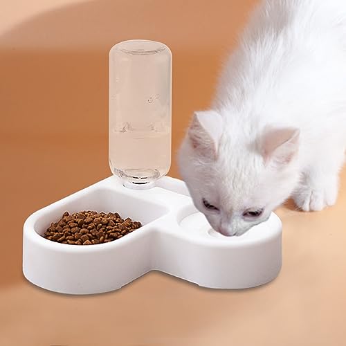 Kexpery Katzenfutter-Wassernäpfe mit automatischer Wasserspenderflasche, 500 ml, Futter-Wasser-Futterbehälter, abnehmbare, feuchtigkeitsbeständige Mundtrennung for kleine oder mittelgroße Hunde und Kexpery Katzenfutter-Wassernäpfe mit automatischer Wasserspenderflasche, 500 ml, Futter-Wasser-Futterbehälter, abnehmbare, feuchtigkeitsbeständige Mundtrennung for kleine oder mittelgroße Hunde und von Kexpery